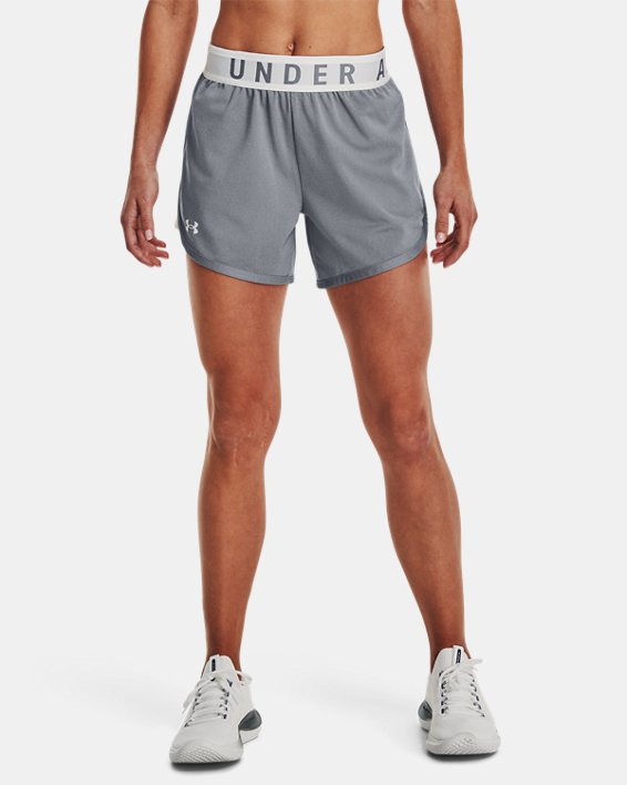 Women's UA Play Up 5" Shorts in Gray image number 0